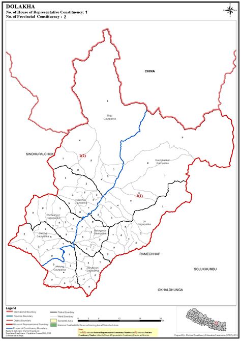 Constituency Map of Dolakha District of Nepal – Nepal Archives