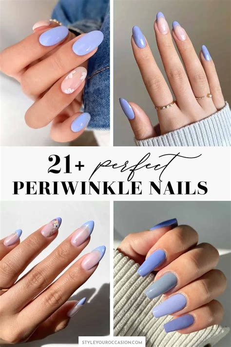 Best 13 21+ Perfect Periwinkle Nails for Spring & Summer – modern ...