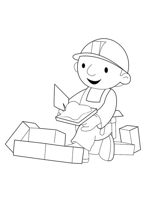 Desenho Construtor - Desenhos de Bob, o Construtor para Colorir e Pintar - Tudo Para Colorir