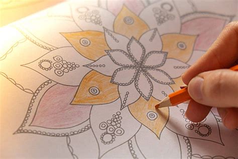 Relaxing Art Therapy Mandala Painting For Mental Wellbeing And ...