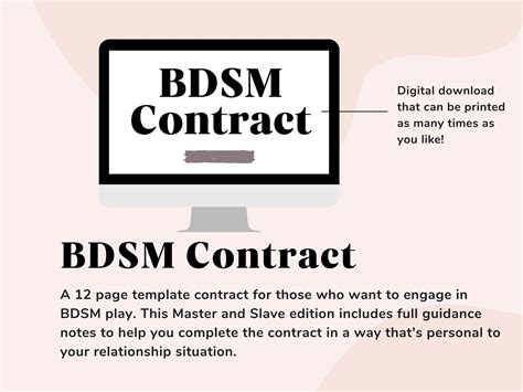 Bdsm Contract: Slave Contract, Master and Slave Contract, Sex Slave