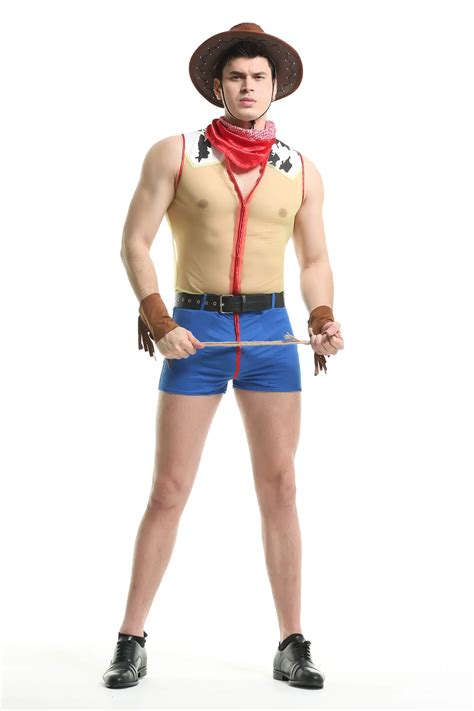 Halloween-Carnival-Party-Sexy-Men-Western-Cowboy-Costume-Stage