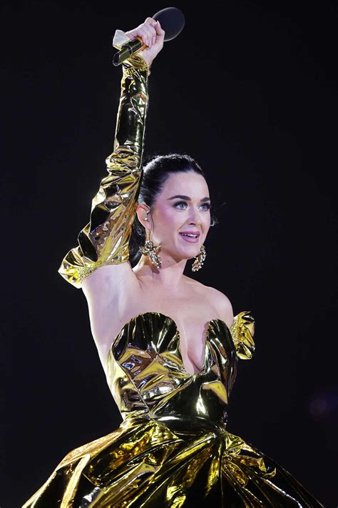 Katy Perry Shimmers in Custom Gold Gown at King Charles' Coronation Concert