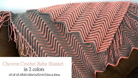 Crochet Patterns Galore - Chevron Crochet Double Sided Baby Blanket