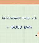 how to calculate wattage per hour
