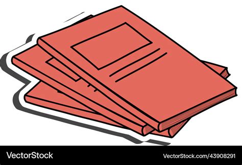 Notebook sticker Royalty Free Vector Image - VectorStock