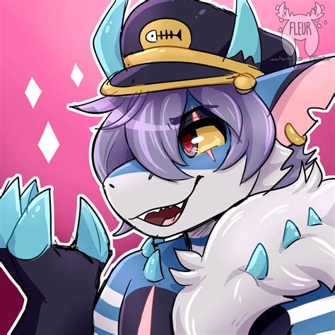 Shark sketch (Art by me: @Fleurfurr on twitter) : furry