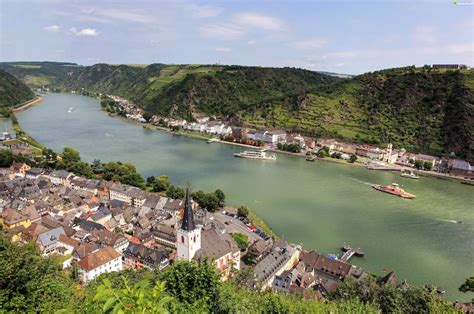 Zdjęcie Panorama, Miasta, Rhineland Palatinate, Niemcy, Rzeka