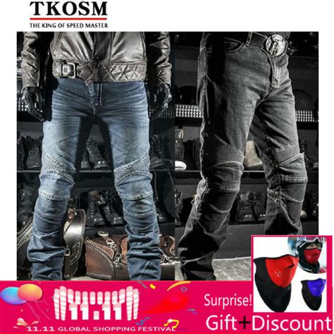 VOLERO High Quality Motocross Motorcyle Pants for Men Moto Racing Jeans ...