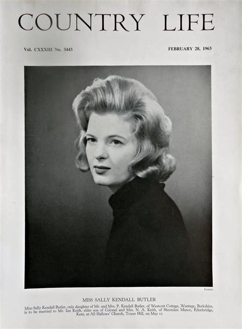 Miss Sally Kendall Butler Country Life Magazine Portrait February 28