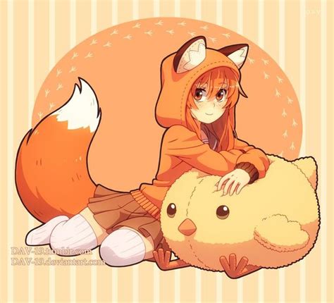 Fox girl Patricia | Foxgirl / Kitsune | Fox art, Fox artwork, Cute drawings