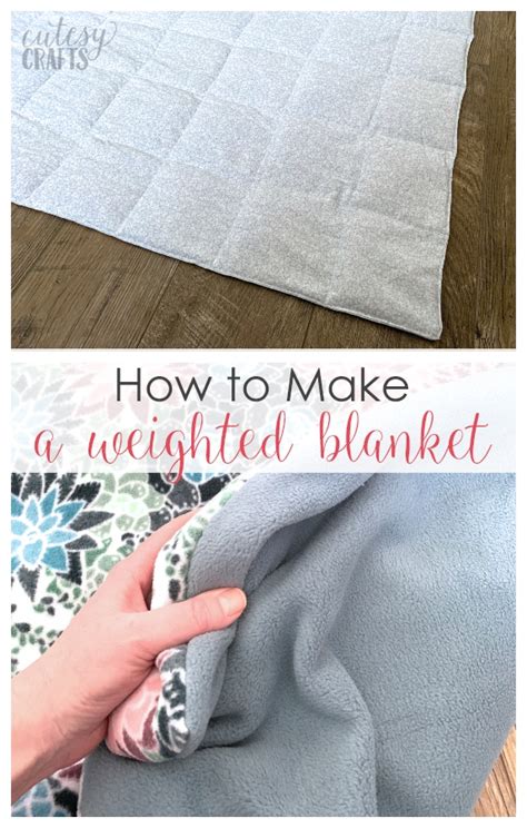 How to Make a Weighted Blanket - Cutesy Crafts | Making a weighted ...