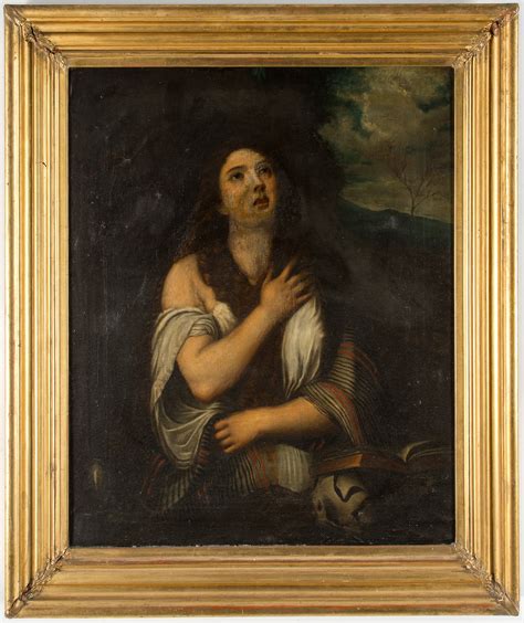 TIZIAN, after, 17th Century. Oil on canvas 77 x 64 cm. Unsigned ...