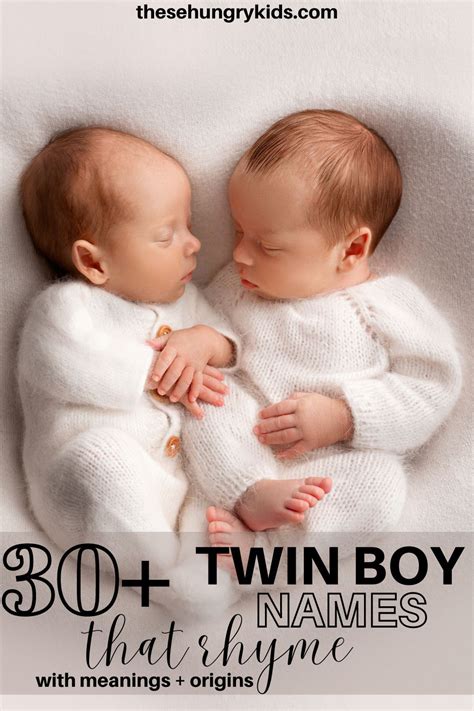 {Ultimate List}Twin Boy Names That Rhyme - These Hungry Kids