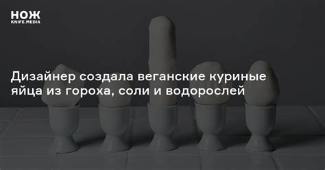Дизайнер создала веганские куриные яйца из гороха, соли и водорослей — Нож