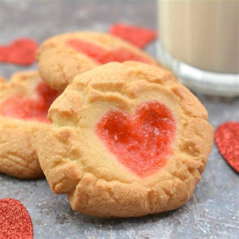 gummy bear filled heart cookies left brain craft brain