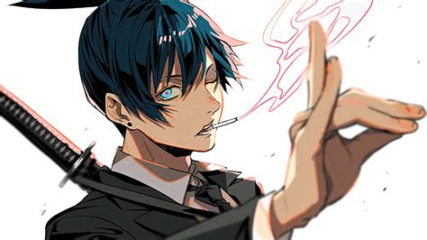 🔥 Free Download Anime Chainsaw Man Aki Hayakawa Monochrome Astronaut Hd
