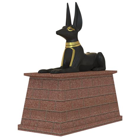 Anubis Statue Obj