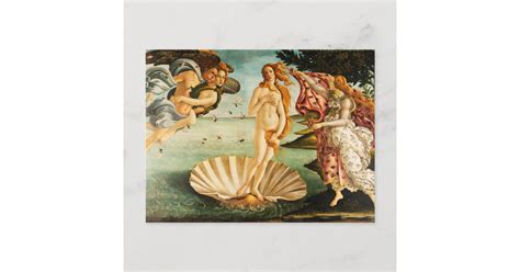 Botticelli's Painting Birth Of Venus - Sandro Botticelli The Birth of Venus Fine Art Postcard | Zazzle