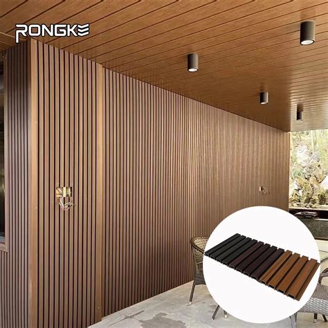 wooden grain wpc exterior wall panels designs  decoration wpc wall