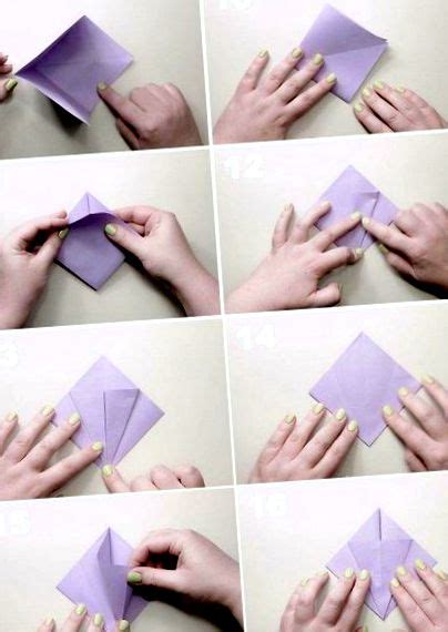 Origami virág hajtogatási utasítások 7 ötlet az egyszerű papírvirágokhoz