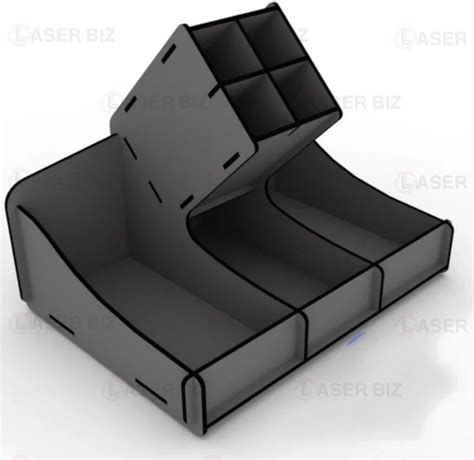 Деревянный настольный органайзер для карандашей » maket.LaserBiz.ru ...