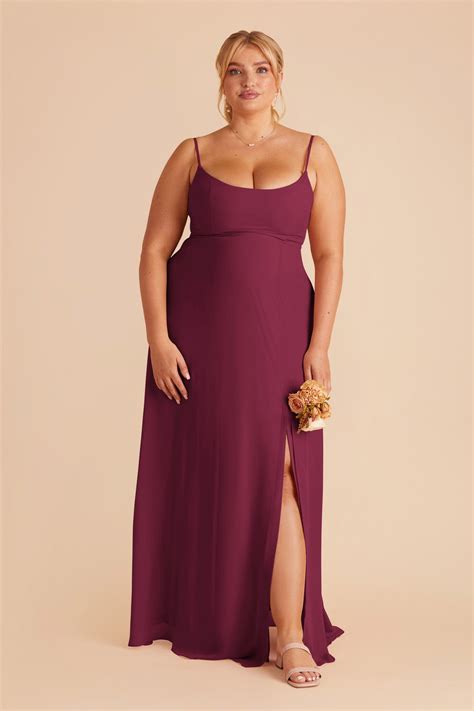 Plus Size Maroon Bridesmaid Dresses