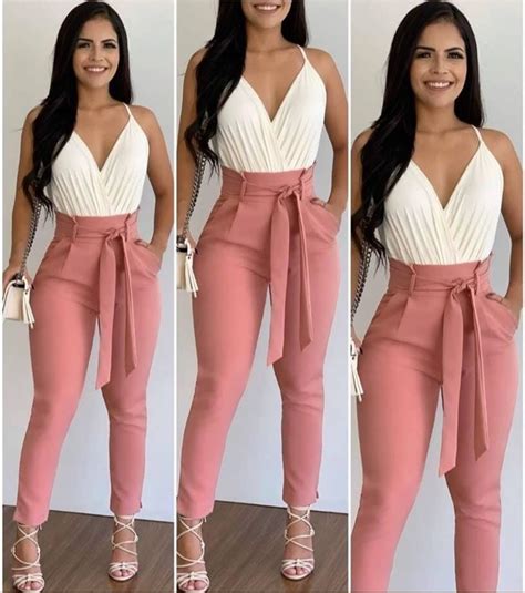 Conjunto Body E Calça - Conjunto Body e Calça Skinny Rosa Os melhores modelos de conjunto ...