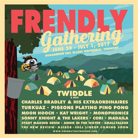Frendly Gathering Sets Initial Lineup