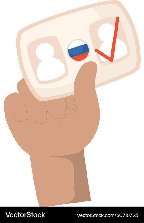 Russia elections day choice Royalty Free Vector Image