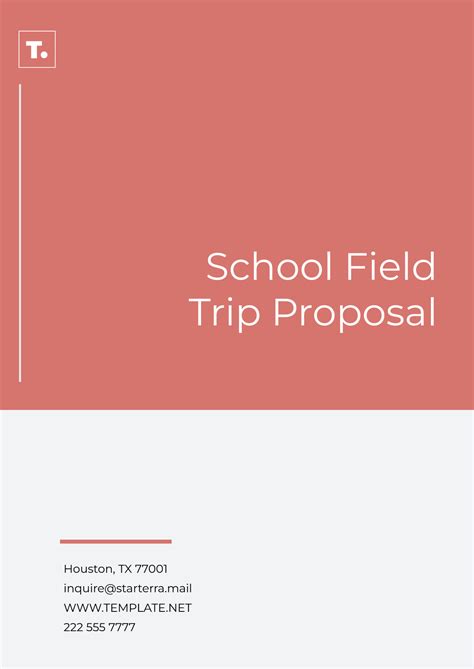 Free School Proposal Template to Edit Online
