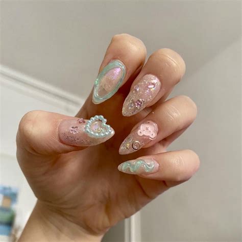 Tried switching to natural but… soft gel again! Missing long nails 😂 ...