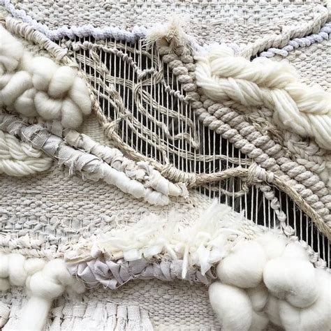 Crossing Threads, handwoven, weaving, woven wall hanging, tapestry, wool, yarn, fiber art ...