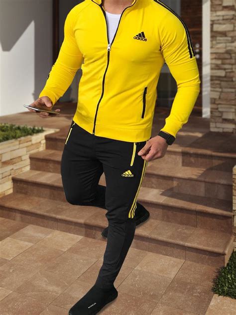 Спортивный Костюм Мужской Весна-осень Adidas, Молодежный Спортивный ...