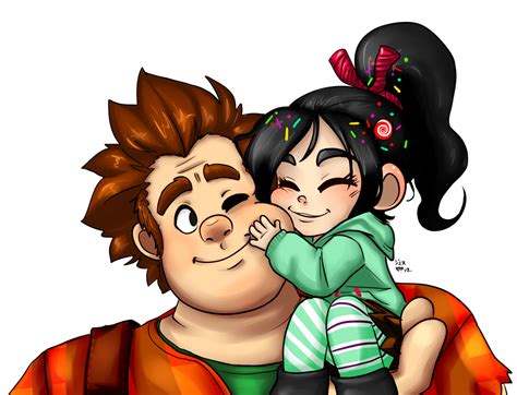 Ralph and Vanellope - Wreck-It Ralph Fan Art (34855761) - Fanpop