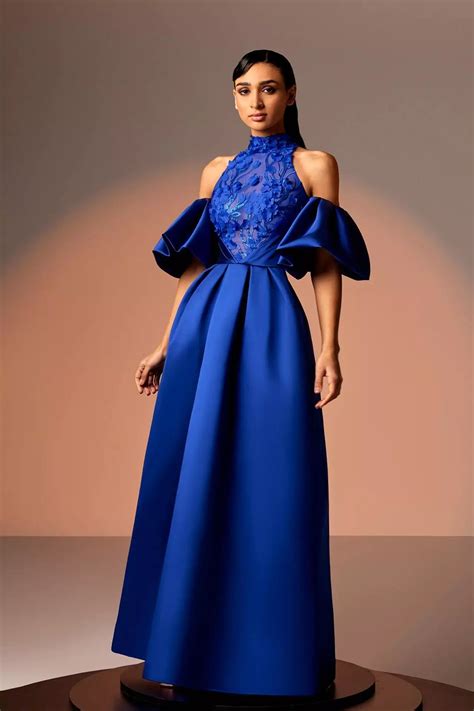 mikado dress with sleeves - Fashion Professional