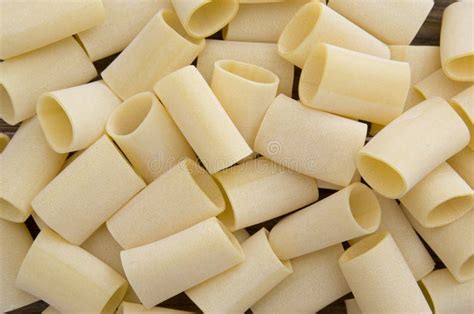 Raw paccheri pasta stock image. Image of desk, cuisine - 34984281