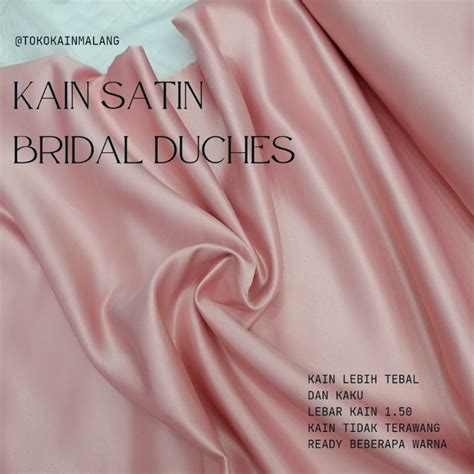 jual kain satin kain satin bridalkain satin ducheskain bahan gaun