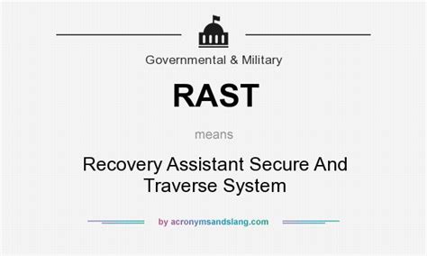 RAST - Recovery Assistant Secure And Traverse System in Government ...