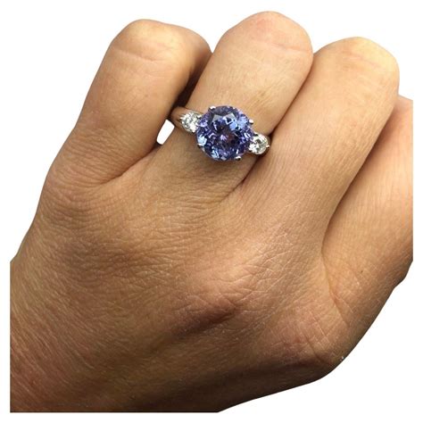 tanzanite engagement ring kt gold rare deep color tanzanite  sale