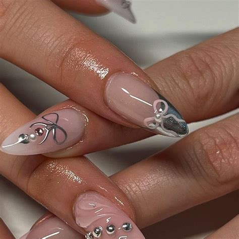 nail inspo | Nail art, Almond acrylic nails, Punk nails
