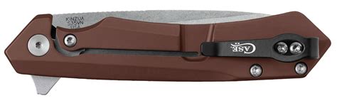 case dark brown anodized aluminum kinzua caseknivescom