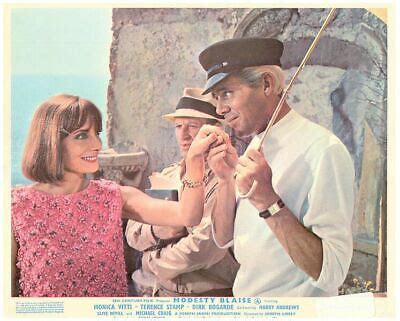 MODESTY BLAISE Original Lobby Card Dirk Bogarde Rossella Falk 1966 | eBay