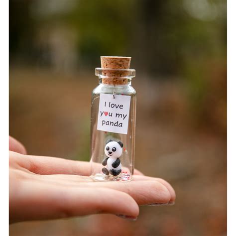 Panda gift Cute panda bear gift for panda lovers Miniature animal