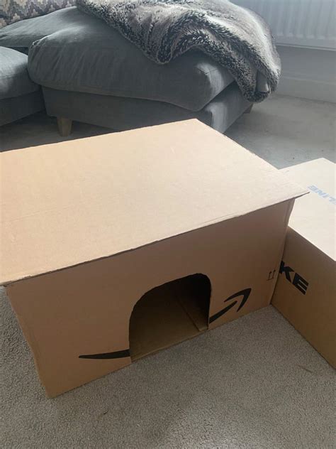 (Easy!) DIY Cardboard Cat House Tutorial - Totally Purrfect