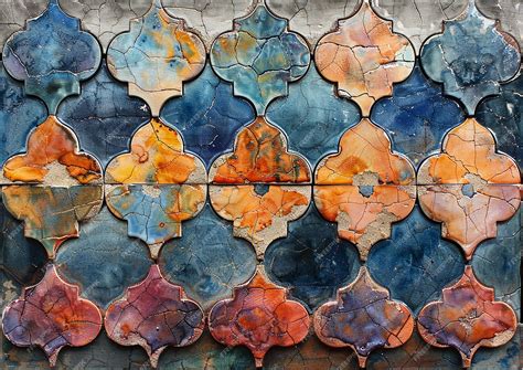 watercolorrendered floor tile texture premium ai generated image