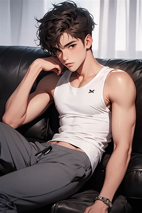 Ultra realistic 18 year old latino twink boy in white briefs thin body
