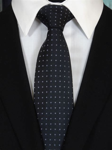 Black Tie Wedding – Mens Black Necktie for Weddings