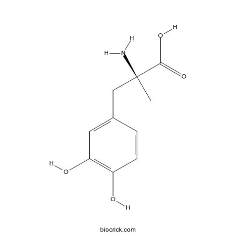 Methyldopa | CAS:555-30-6 | Aromatic L-amino acid decarboxylase ...