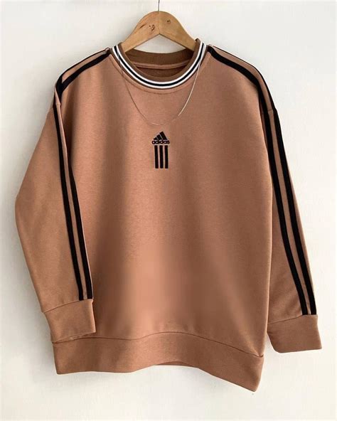 Винтажный Свитшот Adidas Vintage в Бежевом Цвете | Retro Кофта Адидас ...